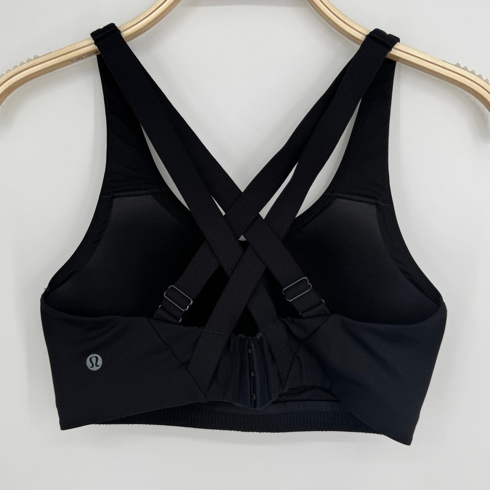 Lululemon Energy Bra High Support 34C Black Athleisure Gym Yoga Workout - Picture 5 of 10